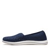 Clarks Breeze Emily Mocasín para Mujer, Azul Marino sintético, 12