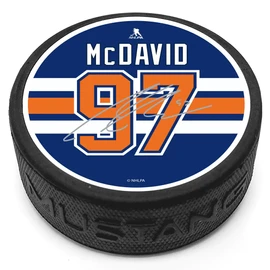 Connor McDavid Puck with Replica Signature