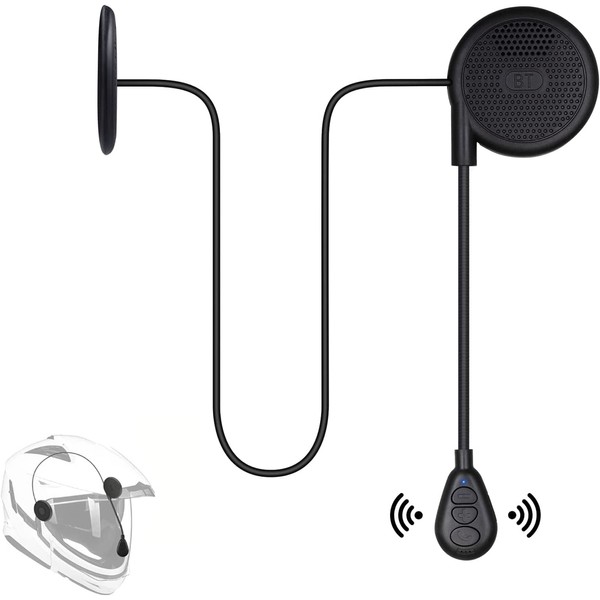 SETHDA Motorcycle Earphones, Incom, Bluetooth 5.0, Auto Reception Wireless Earphones,