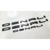 GMC 3pc Matte Black Door Rear DENALI Emblems Letters 2021-2023