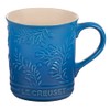 Le Creuset Olive Branch Collection Stoneware Embossed Mug, 14 oz.,