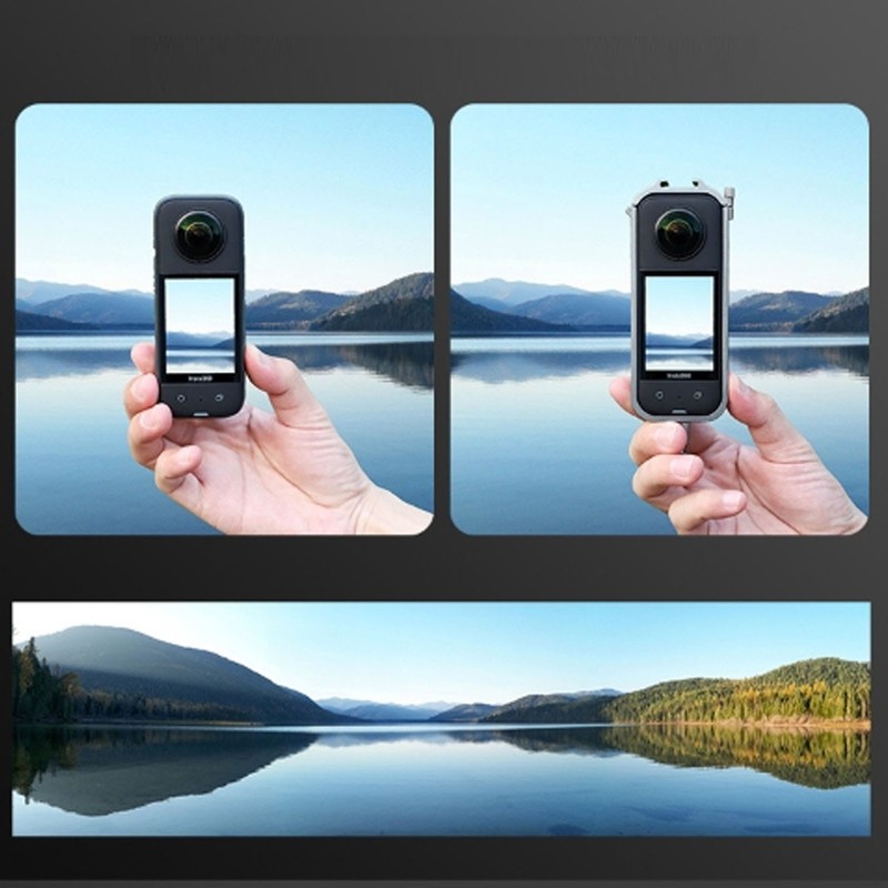 Action Camera Protective Frame Aluminum Alloy Multiple Expansion with Top