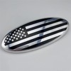 7 inch American Black Flag Emblem Replacement, 7" x 2
