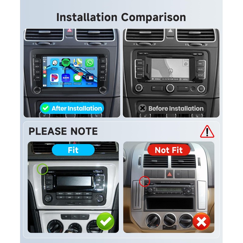 4G+64G Car Radio Stereo for VW Passat Jetta Tiguan Golf