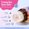 Organic Castor Oil Rose Quartz Roller Ball, 100% Pure Cold-Pressed
