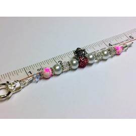 Beaded Scissor Fob for Quilting, Lanyard with Tip Cover for Embroidery Shears, Quilters Accessory