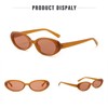 JUDOO Tiny Small 90s Sunglasses for Women Men Retro Oval