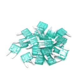 uxcell 20pcs Universal Plastic Mini Blade Style Fuse for Auto Motorcycle Car Green 30A