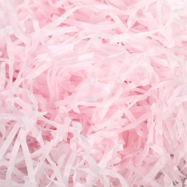 200 g Raffia Filling Material Gift, Light Pink Hamper Shreds, Raffia Shredded Paper, Gift Filling Material for Gift Box Decoration DIY Party Filling Filling Material Gift Shred Light Pink