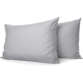 Comfort Beddings Premium Quality 800 Thread Count 100% Egyptian Cotton Envelope Closure Silver Grey 2pc Pillow Case (Standard 50cm x 75cm)
