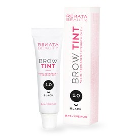 Renata Beauty Eyebrow Colour - Premium Eyebrow Dye - 15 ml Adjustable and Long-Lasting Eyebrow Colour for 4 Weeks - Safe and Gentle - Available in 4 Colours [Black]