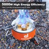 Odoland 5000W Portable Camping Stove Lightweight Camp Stove Collapsible Backpacking