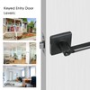HISAFE Keyed Entry Door Lever with Lock, Heavy Duty Solid