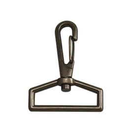 Wuuycoky 1.5" Inner Diameter D Ring Gun Color Lobster Clasps Swivel Snap Hooks Pack of 6