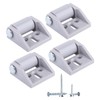 Diforma (Pack of 4) Small 15mm Furniture Castors, Rubber Wheels,
