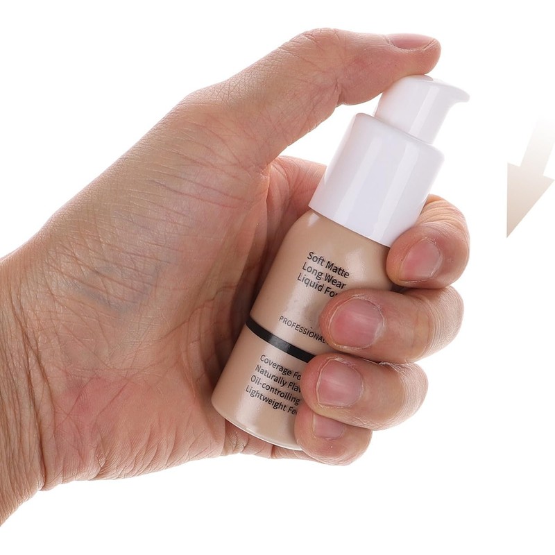 Base de Maquillaje Líquida Beige para Mujeres, Natural y Duradera