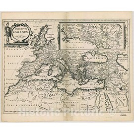 Historic Pictoric Map : Holy Land Maps #58, Imperium Romanum, Antique Vintage Reproduction : 24in x 20in