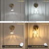 Shenmoyl Vintage Wall Sconces Set of 2 with Transparent Tulip