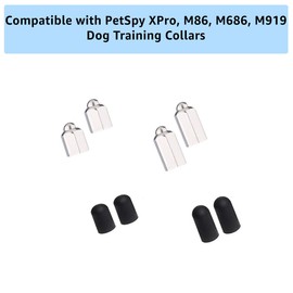 PetSpy M86-2 Dog Training Shock Collar for 2 Dogs, 1100 Yards, Medium to Large Dogs, with Vibration, Electric Shock and Beep, Waterproof, Remote Trainer (Silver)