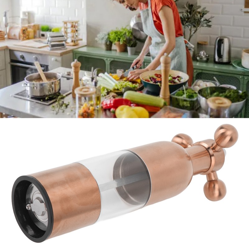 Pepper Mill Professional Refillable Ceramic Rotor Coarseness Adjustable Manual Pepper