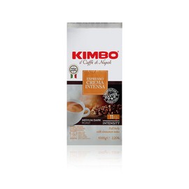 Kimbo Espresso Crema Intensa Whole Bean Coffee | Medium Dark Roast | 11/13 Intensity | Blended & Roasted in Italy | Full Body with Cinnamon Notes | 2.2 Lbs bag