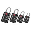 Brillirare 4 Pack TSA Approved Luggage Locks, Combination Travel Padlock,