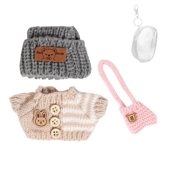 Kleidung Set für 17 cm Puppe, Hut Anzug Ornamente Zubehör