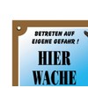 Nobby Warntafel Kaninchen gelb 12 x 3,5 cm