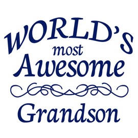 CafePress Awesome Grandson Memory Keepsake Jewelry Box, 5"x5"x3.75"