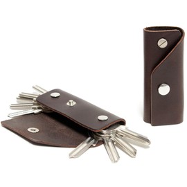 Pack & Smooch - Key Organizer | Key-Case | Key-Organizer | Key-Manager - Kingsley L - Up to 10 Keys - Dark Brown - Handcrafted in Germany