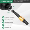3PCS Impact Socket Adapter Set - 1/4", 3/8", 1/2" Drill
