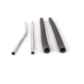 Skywalker Trampolines Single Enclosure Pole Set 4201; 4202; 5075, Galvanized (PK0018)