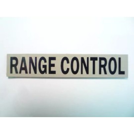 RANGE CONTROL MAGIC BLACK ON TAN 5.25" X 1" REJECT#299 W/VELCRO® BRAND FASTENER