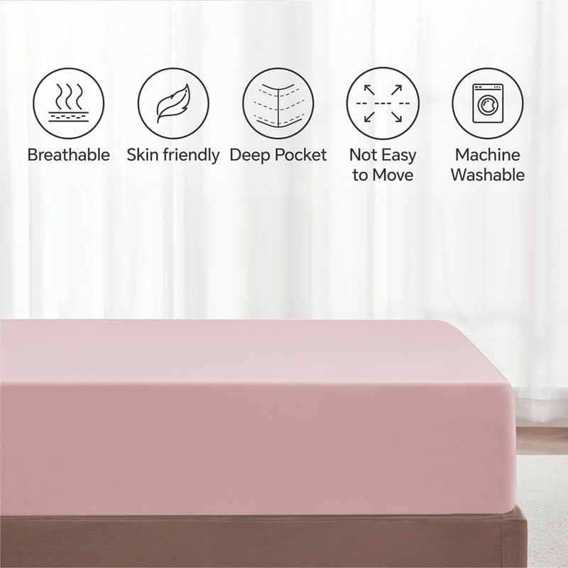 My home store Fitted Sheet 100% Egyptian Cotton 300TC Hotel