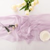 Chuqing Chiffon Table Runner, Purple, 70 cm x 3 m,