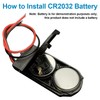 QTEATAK 6 Pcs 2 x 3V CR2032 Button Coin Cell