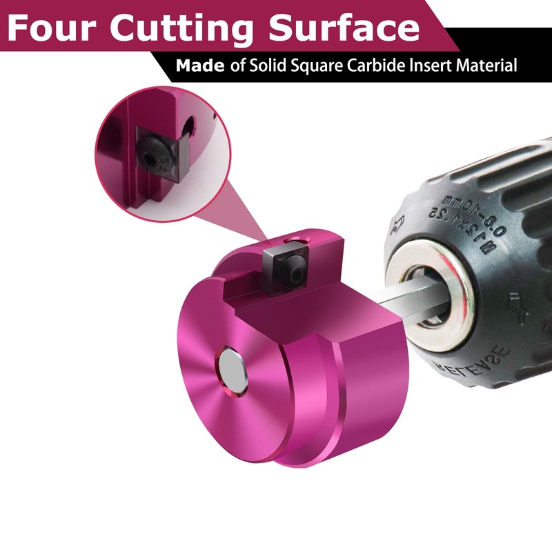 4 Pcs PVC Reamer Kit,Fitting Saver PVC Pipe Reamer Socket