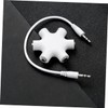 OSALADI 3pcs Way Audio Splitter Snowflake Design Headphone Adapter for