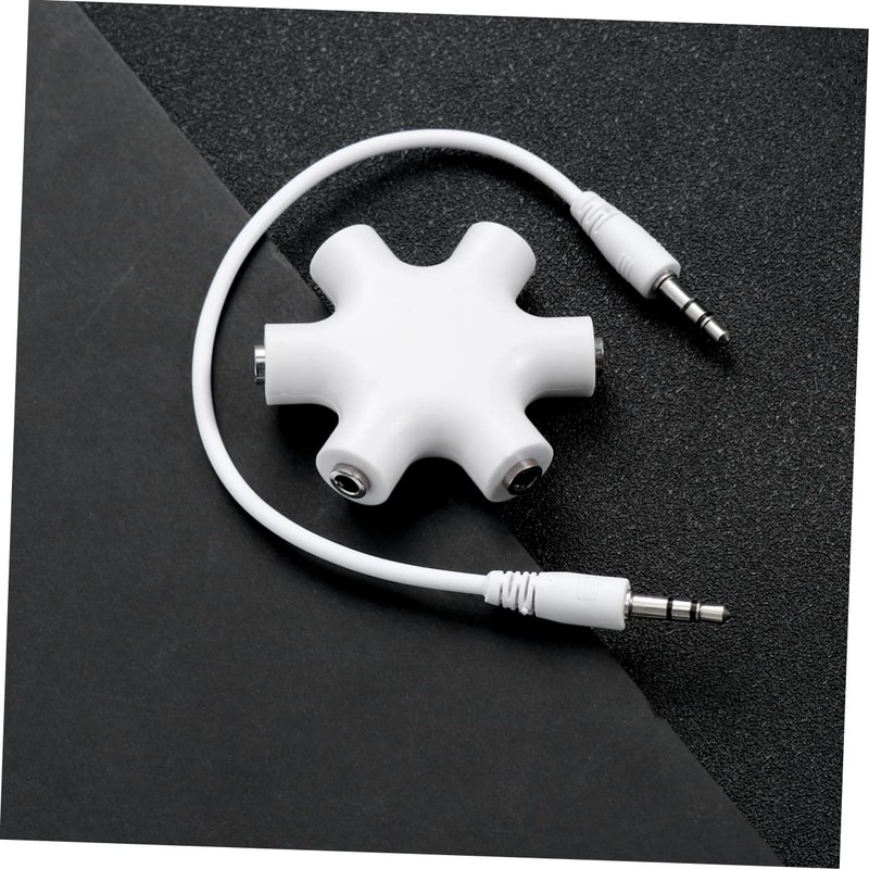 OSALADI 3pcs Way Audio Splitter Snowflake Design Headphone Adapter for