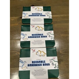 Brightstar 3 Packs Of Reusable Plastic Sandwich Bags- Blue and Green by Brightstar Products