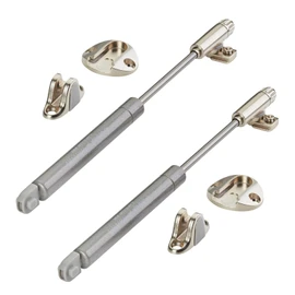 Set of 2 Italiana Ferramenta gas pressure dampers Kraby lift up (45 Newton, 277 mm total length) gas spring for upward opening cabinet flaps and chests Sotech