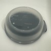 Tupperware CrystalWave Lunch Microwave Round Dish 4.25 Cup Sheer Black