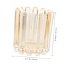 WOONEKY Thickened Glass Beauty Brush Storage Bucket Makeup Brush Holder
