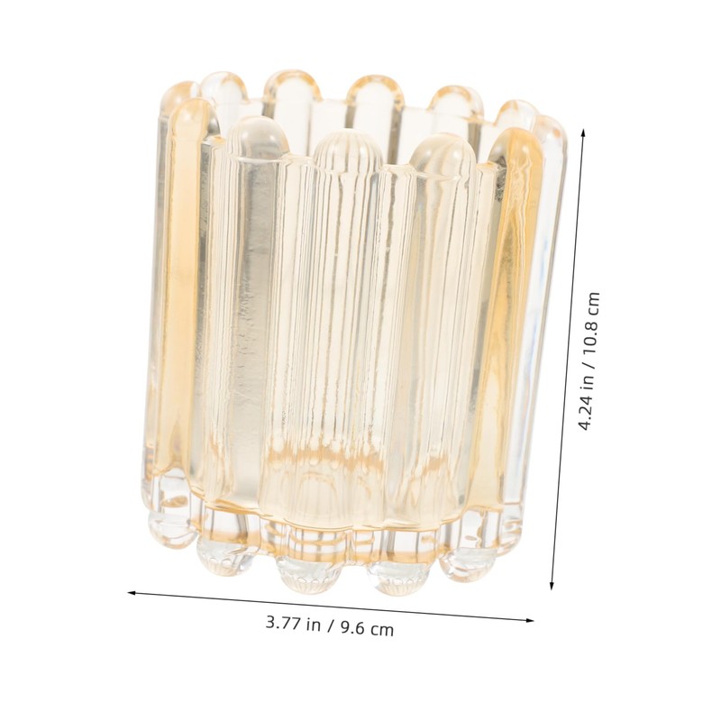 WOONEKY Thickened Glass Beauty Brush Storage Bucket Makeup Brush Holder