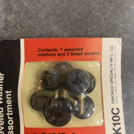 CHICAGO SPECIALTY BEVELED FAUCET WASHERS, ASSORTMENT 7K10C
