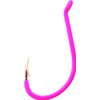 Gamakatsu 02611-P Octopus Loose Hook (5 Pack), Size 1/0, Pink