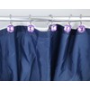 Yapicoco Shower Curtain Hooks Rings for Bathroom, 12PCS Double Hooks