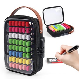 Luxtude Flash Drive Case with Combination Lock (112 Labels Included)