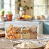 Gzsekken Plastic Bread Container,Bread Bins for Kitchen Airtight Bread Box