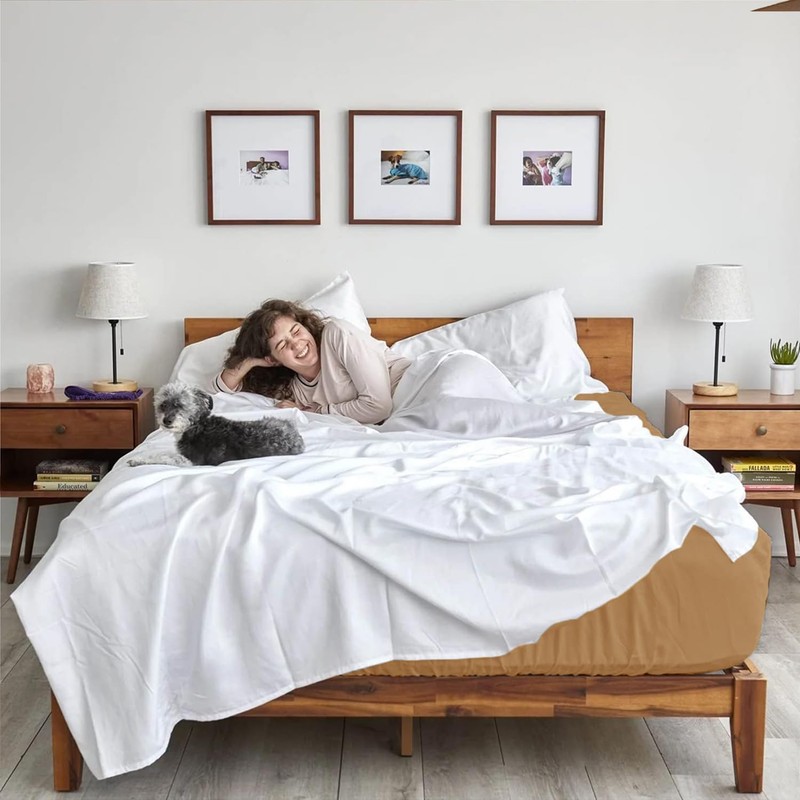 AR Ware King Size Fitted Sheets 100% Egyptian Cotton 300